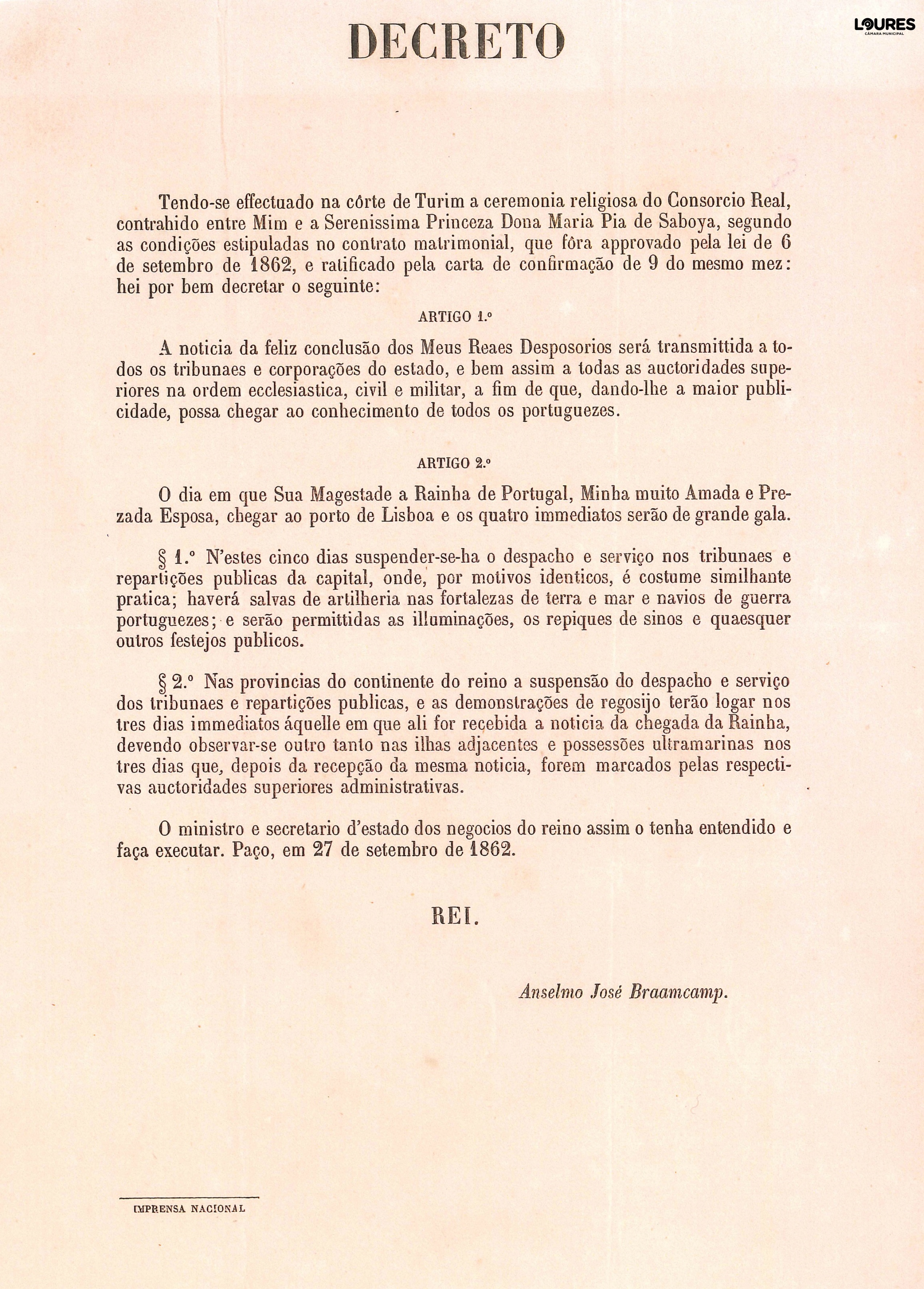 Para ver detalhe de «Reais Desposorios»