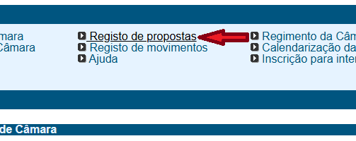 Imagem da op&ccedil;&atilde;o Registo de propostas